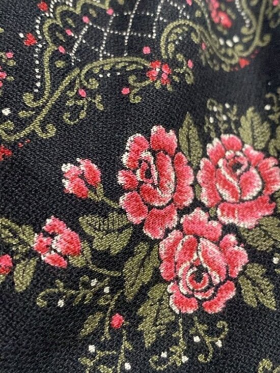 Vintage Original Alpen Trachten Pleated Black Skirt full A-Line Size large 44 - Picture 7 of 12